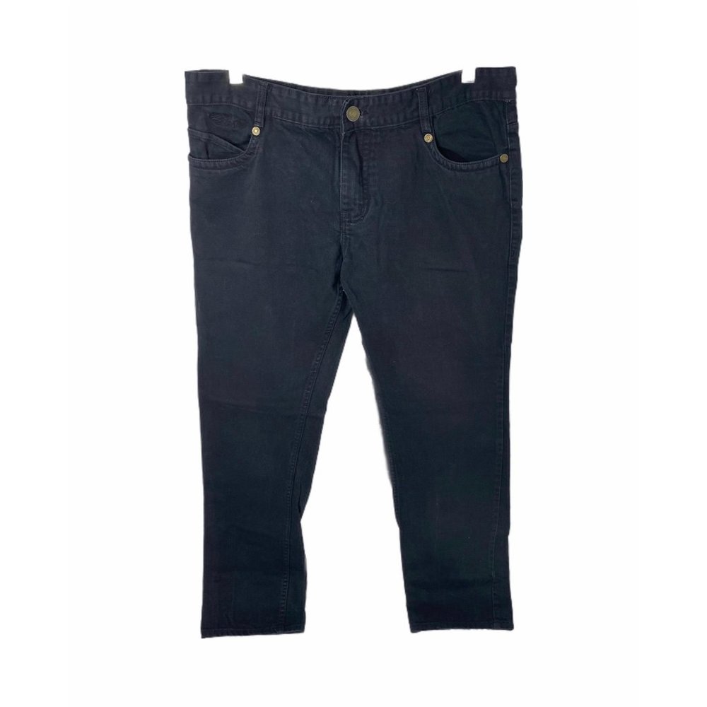 Men’s size 38 x 30 robins jeans black denim straight leg jeans